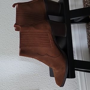 Massimo dutti tan brown booties size 38